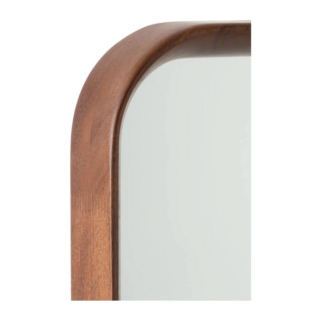 Miroir Rectangulaire Bois Verre Marron