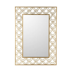 Miroir Rectangulaire Doré Métal