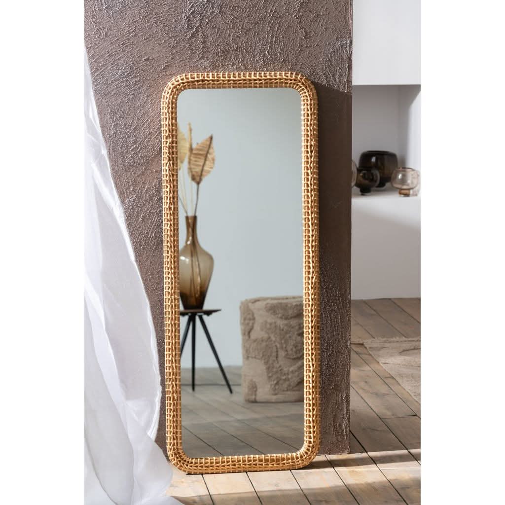 Miroir Rectangulaire en Bois Naturel