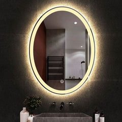 Ovaler LED-Badezimmerspiegel mit Touch-Funktion | Reflet Précieux
