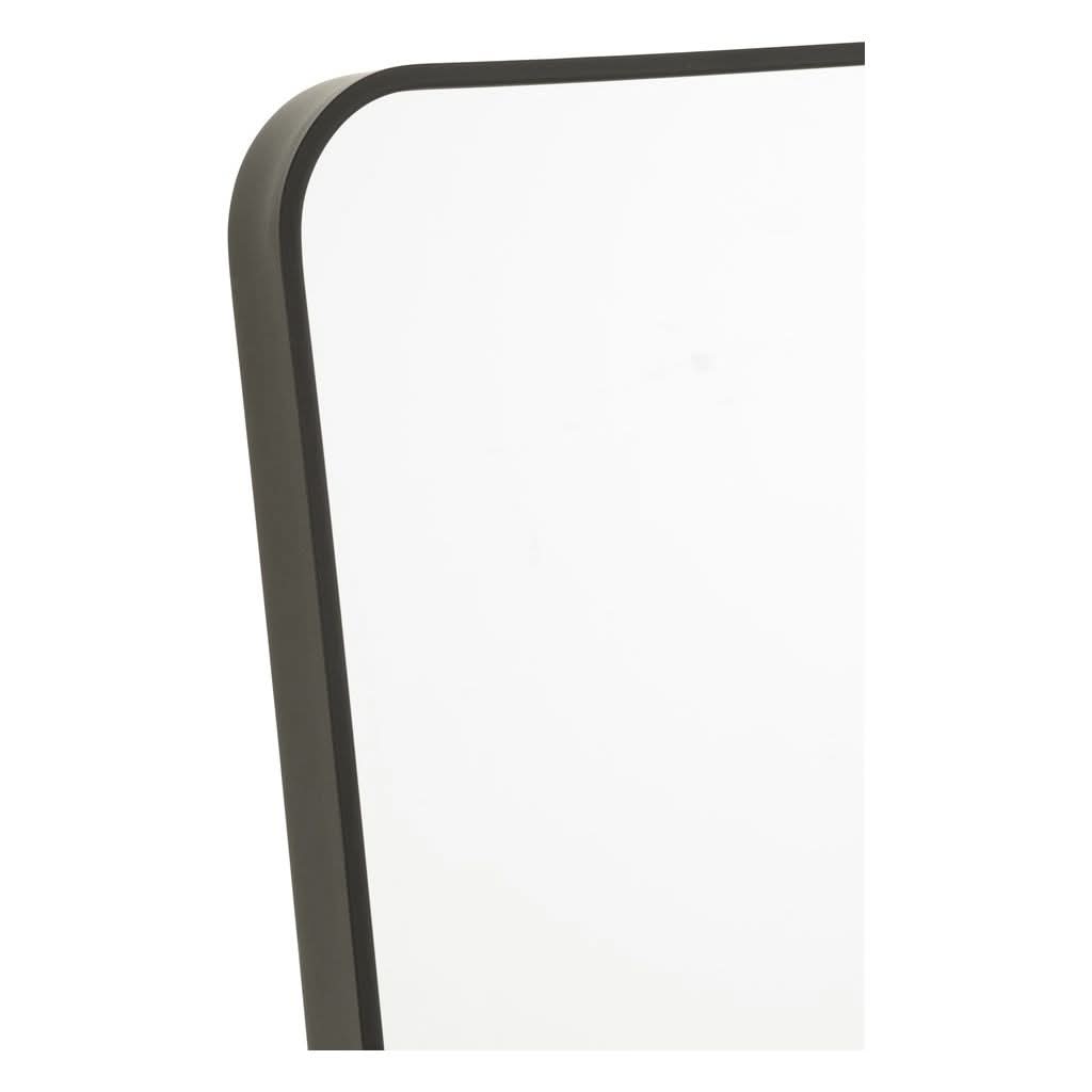 Miroir Sur Pied Noir Rectangulaire - Designix