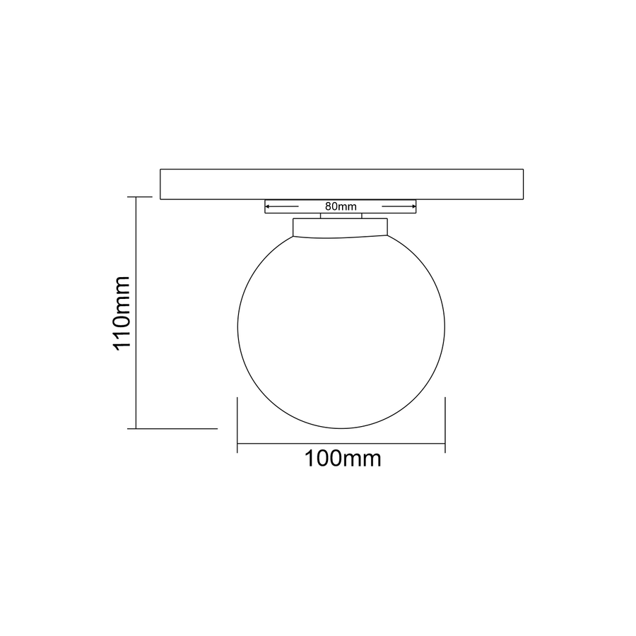 Spot sur rail Movo, verre