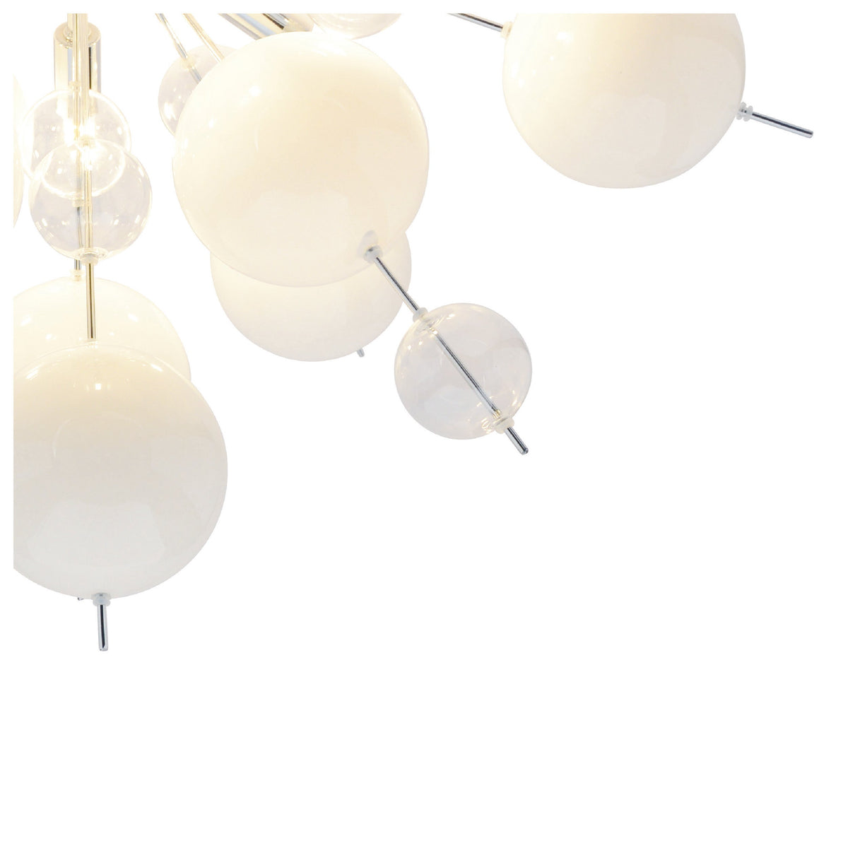 Plafonnier Explosion blanc, verre
