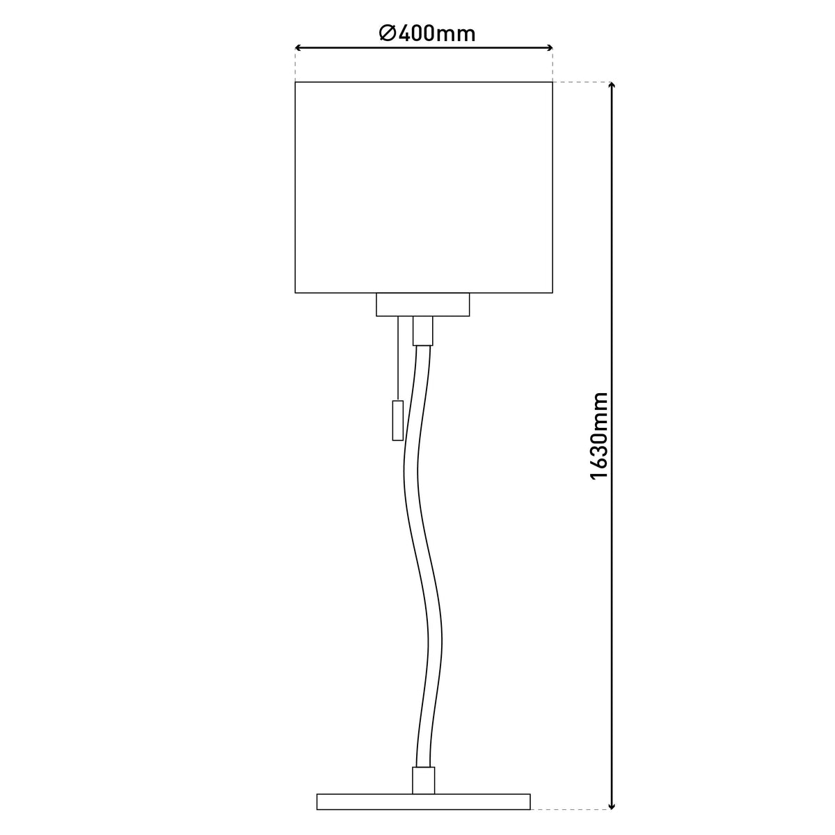 Lampadaire Aurelia blanc