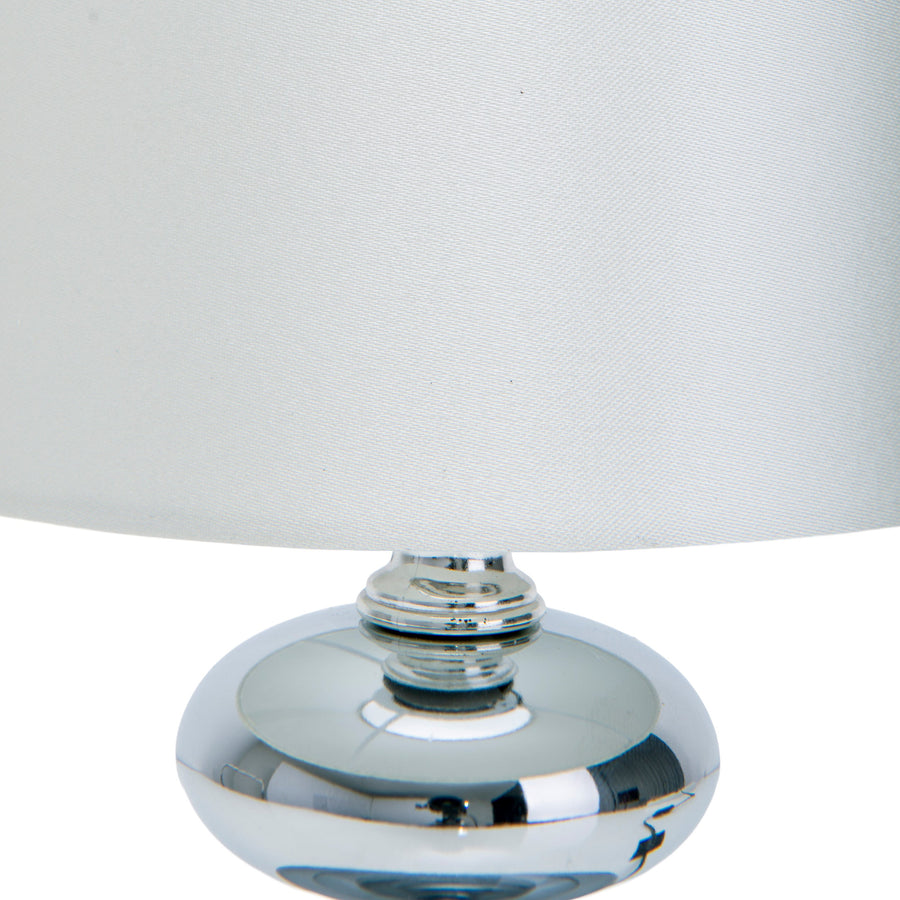 Lampe à poser Mali blanche, tissu