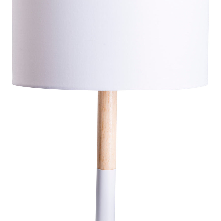 Lampe à poser Tessile blanche, tissu