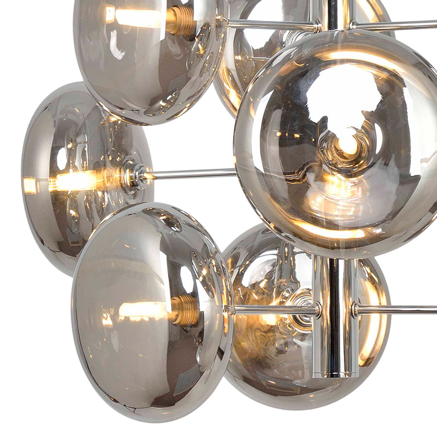 Suspension Orion anthracite, verre