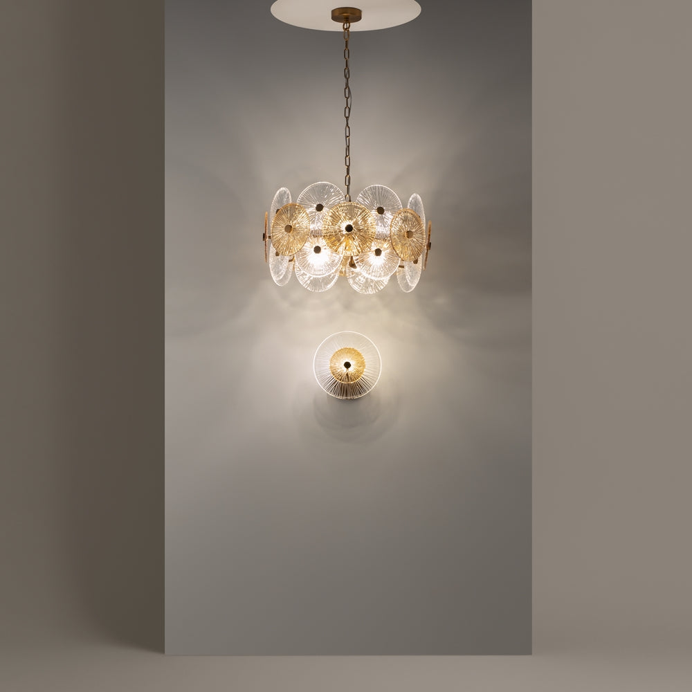 Mise en ambiance, suspension murale projetant ombres douces sur paroi