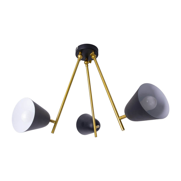 Plafonnier Triton noir