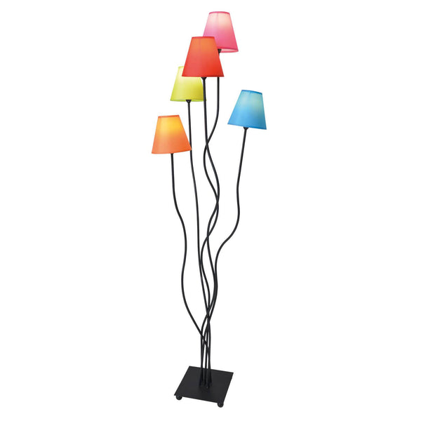 Lampadaire Colori multicolore, tissu