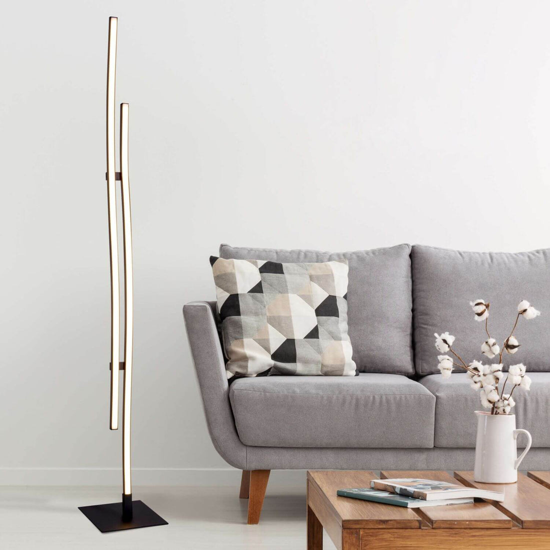 Lampadaire salon | Onda Noir