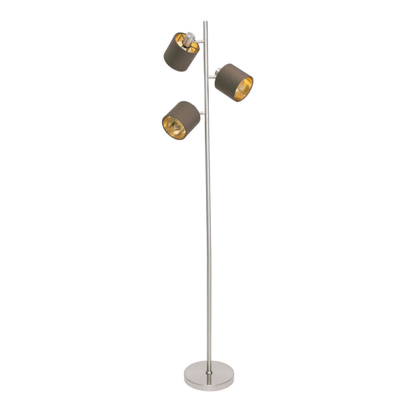 Lampadaire Maron marron, tissu