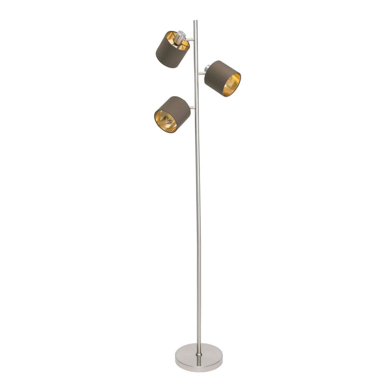Lampadaire Maron marron, tissu