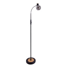 Lampadaire Fumoso noir, verre