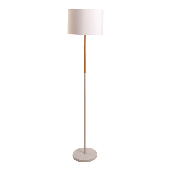 Lampadaire Tessile blanc, tissu