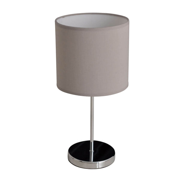 Lampe à poser NEW York grise, tissu