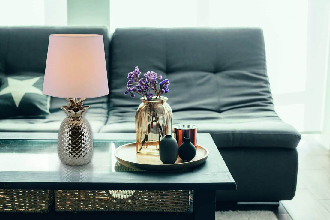 Lampe à poser Ananas chromée