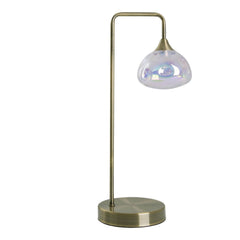 Lampe à poser Varna laiton, verre