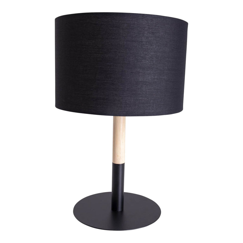 Lampe à poser Tessile noire, tissu