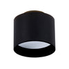 Plafonnier Trios noir, Ø 10 cm