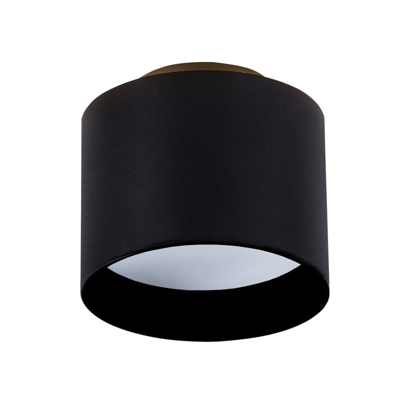 Plafonnier Trios noir, Ø 10 cm