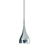 Suspension Style chromée, H 139 cm