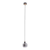 Suspension Fumoso noire, verre, H 120 cm (6116622)