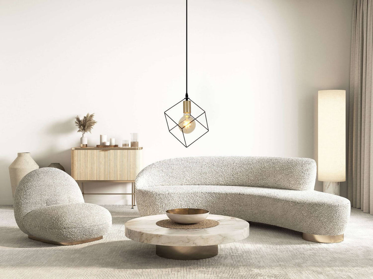 Suspension Canto noire, H 118 cm