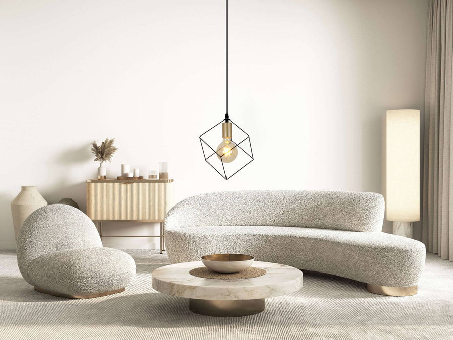 Suspension Canto noire, H 118 cm