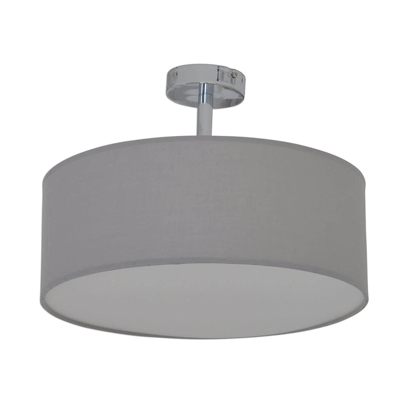 Plafonnier NEW York gris, tissu