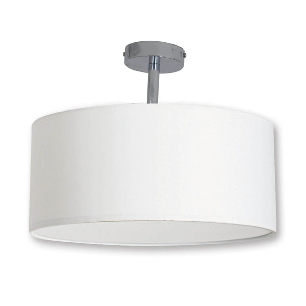 Plafonnier NEW York blanc, tissu