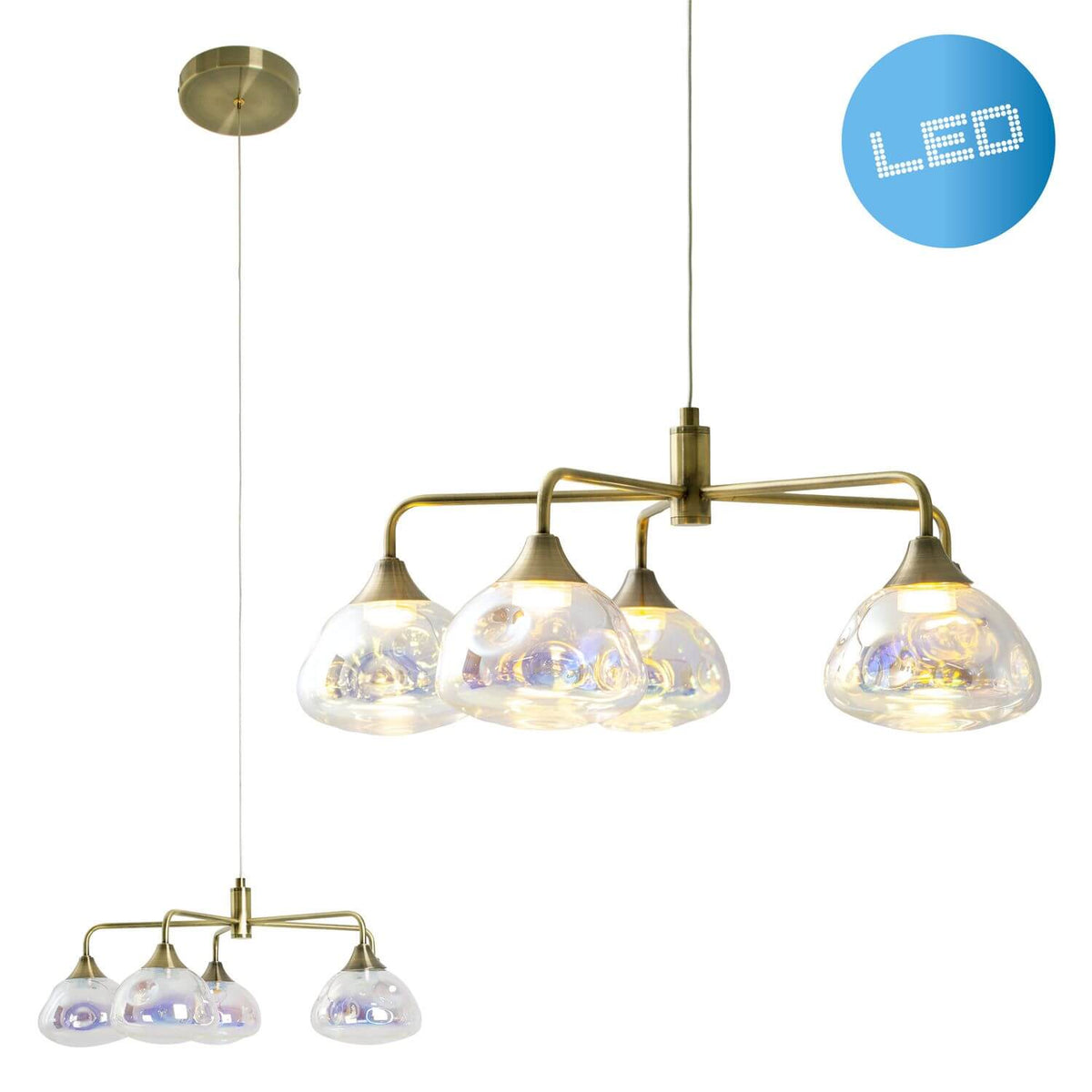 Suspension Varna laiton, verre
