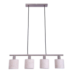 Suspension Maron bois, tissu