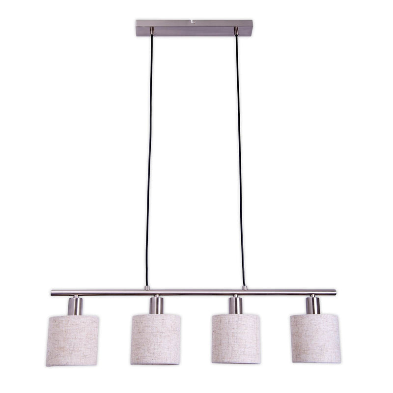 Suspension Maron bois, tissu
