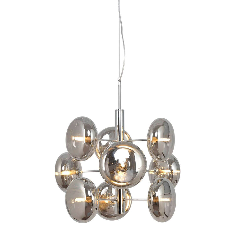 Suspension Orion anthracite, verre