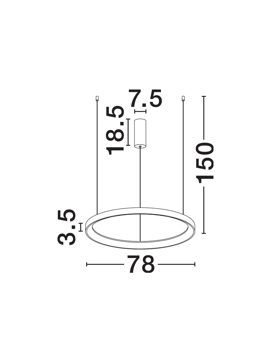 Suspension luminaire | Pertino Blanche