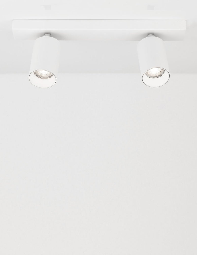 Plafonnier TOD 2 lumières blanc