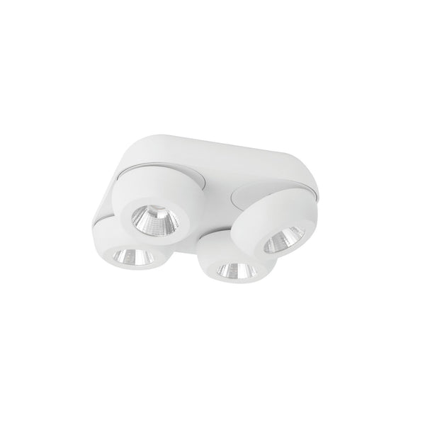 Plafonnier GON blanc, L 25 cm