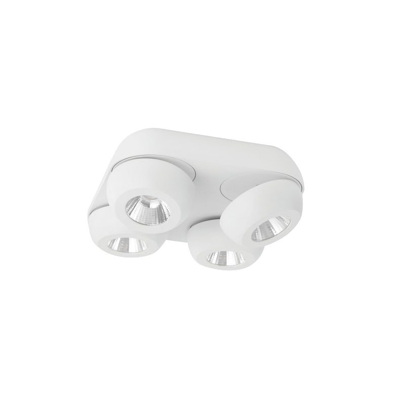 Plafonnier GON blanc, L 25 cm