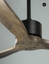 Ventilateur de plafond lumineux Vento noir, bois