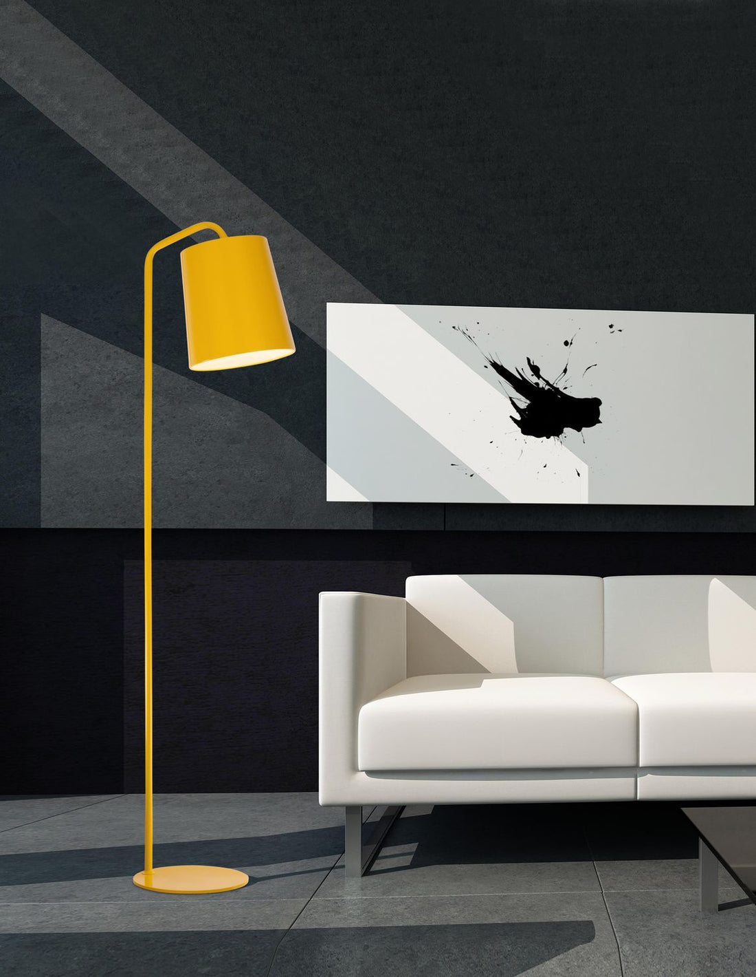 Lampadaire salon | Stabile Doré