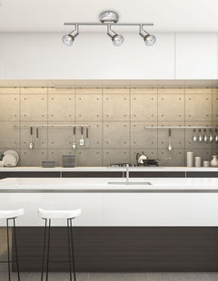 Plafonnier Base 3 lumières nickel