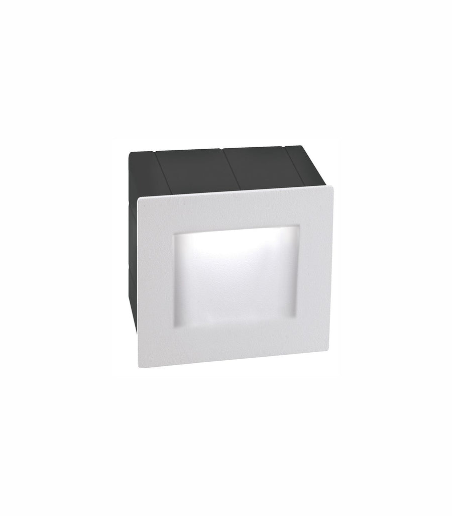 Applique extérieure Krypton blanche, H 8 cm