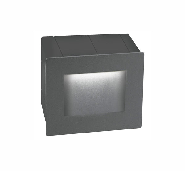 Applique extérieure Krypton grise, H 8 cm (727002)