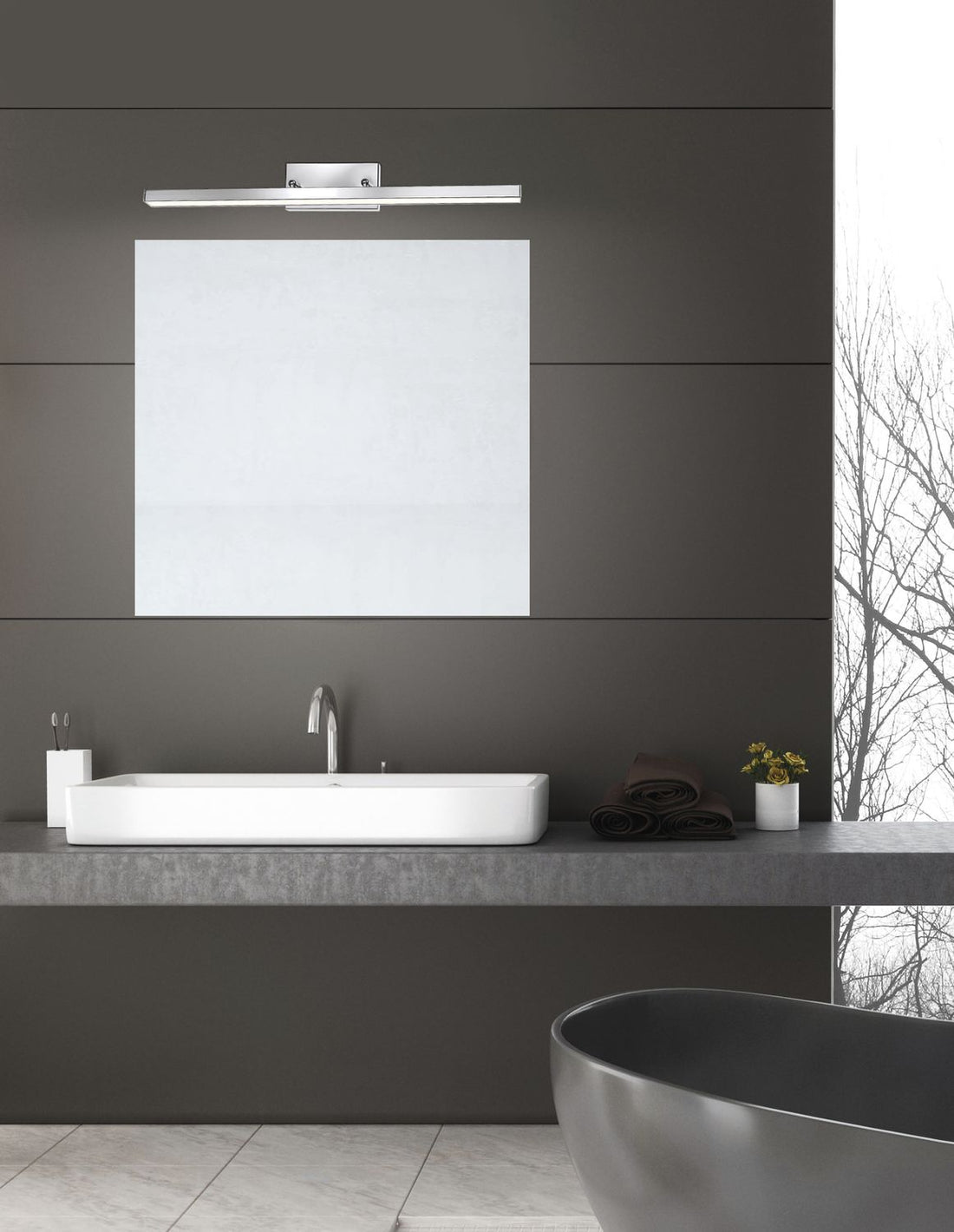 Applique murale | Modena Chromée L 63 cm