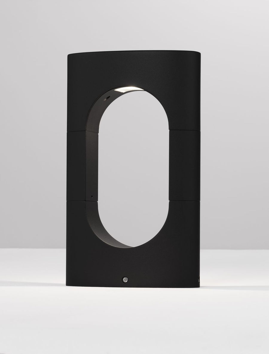 Borne extérieure Portal noire, H 30 cm