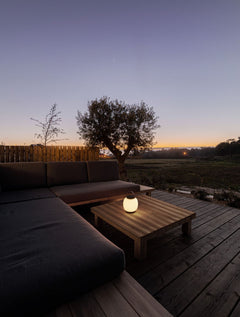 Lampadaire extérieur Jigra noir, H 22,8 cm