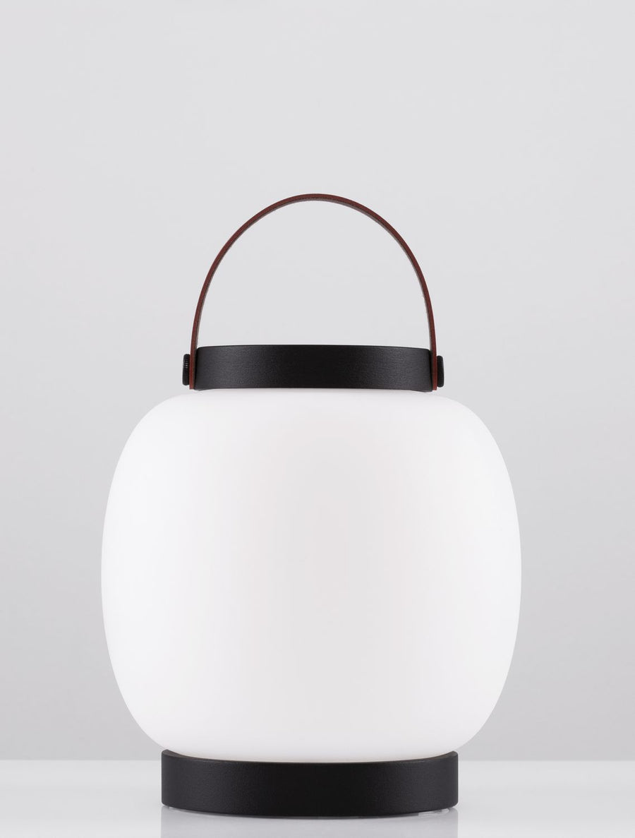 Lampadaire extérieur Jigra noir, H 22,8 cm