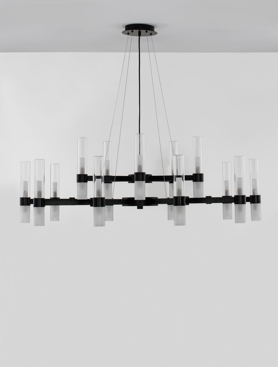 Suspension Century noire, verre
