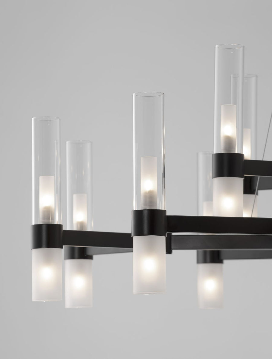 Suspension Century noire, verre